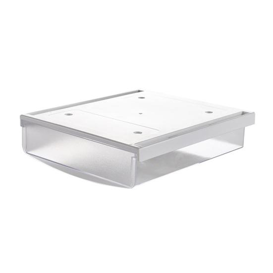 

Выдвижной ящик под столом, прикрепляемый скрытый самоклеящийся выдвижной пластиковый ящик на ящике под столом, органайзер, канцелярские товары белый