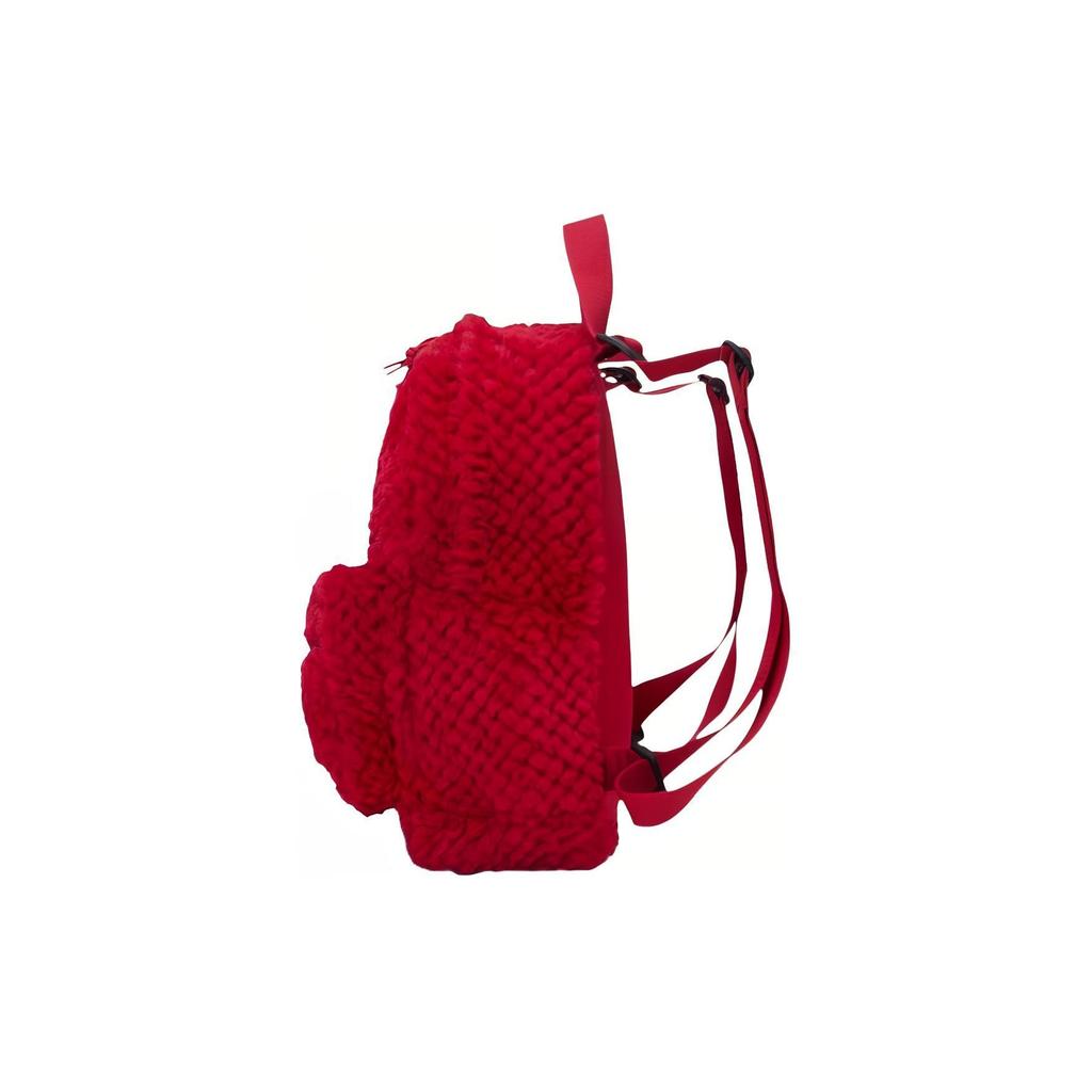 Converse Faux Fur Backpack Regular Unisex Red 10026816-A03