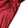ZANZEA Women Elegant V-Neck Casual Short Sleeve Satin Long Dress