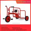Children's Double Pedal Tricycle with Basket for Outdoor Play