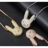 Creative Hip Hop Trend Personality Animal Rabbit Pendant Necklaces for Men Women Jewelry Gift