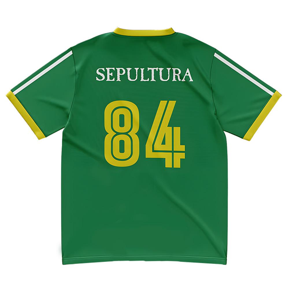84 Soccer Jersey Sepultura Death Metal Band T Shirts Men's Women Top Tee Streetwear Casual Tee Summer Fashion Breathable Clothes