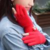 New Autumn Winter Warm Dew Finger Gloves Student Writings 2 Half Fingers Knitted Thickened Office Touch Screen Universal 1 Pairs