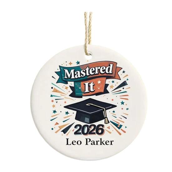 

Graduation Acrylic Charm 2D Flat Pendant for Car Rearview Mirror Keychain Bag Cute 2026 Class of Keepsake Unique Gift for Grads 7cm E