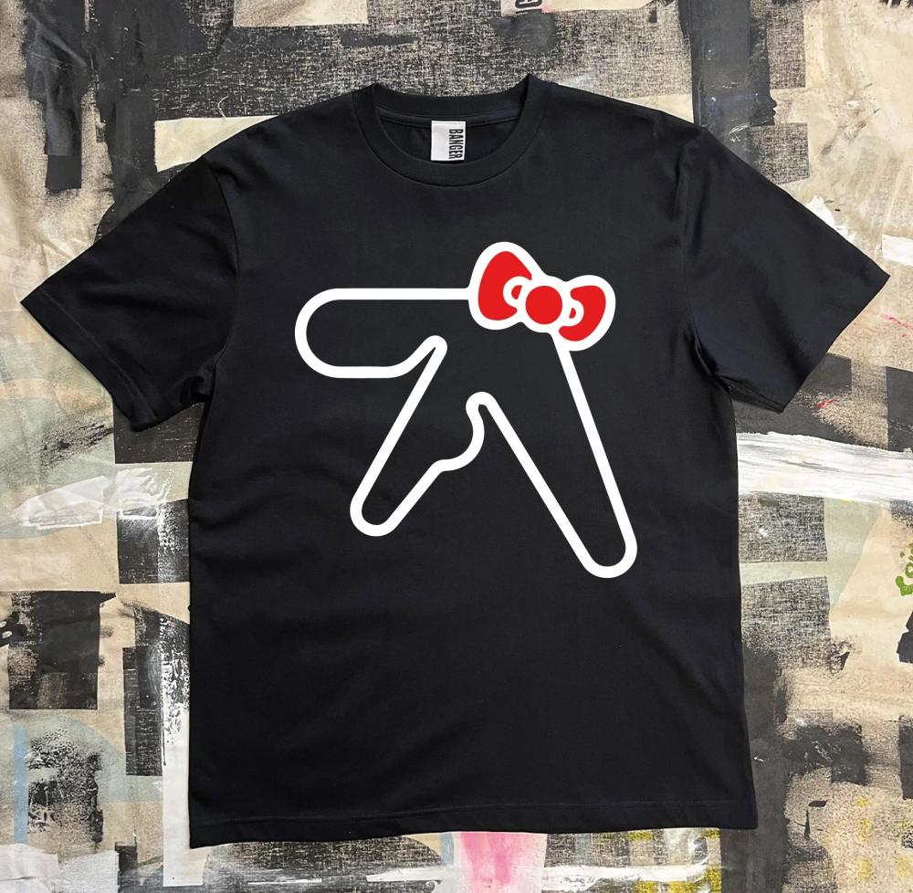 New Men T-Shirt Aphex Twin Cotton Print Cotton Graphic Oversized Street Fashion Short Sleeve Tops Tees Y2k Streetwear Clothing