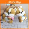 Corgi Cartoon Creative Dog Plush Toy Bag Keychain Pendant Decoration Gift Small