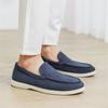 Fashion New Moccasins Breathable Male Slip on Flats Handmade Soft Men Loafers Business Boat Shoes Fashion Men's Casual Walking Shoes