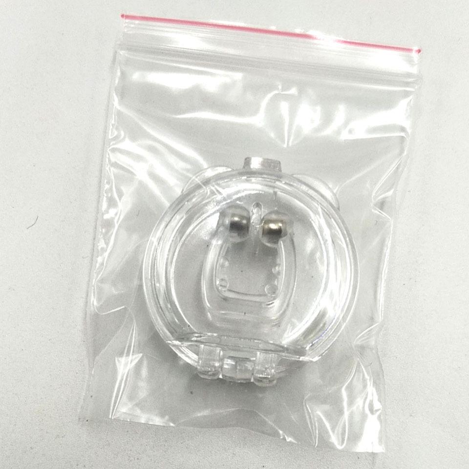 

Трансграничный зажим для носа: Силиконовое устройство против храпа с мини-магнитной функцией. OPP Bag прозрачный