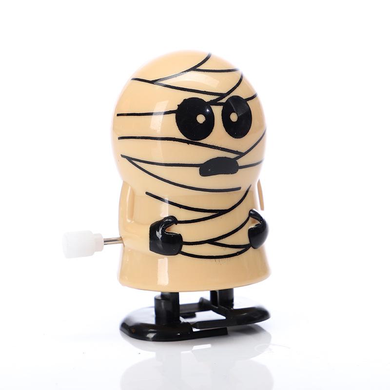 5/10Pcs Children Clockwork Toy Novelty Skeleton Zombie Pumpkin Clockwork Walking Jump Funny Toys Christmas Halloween Party Gifts