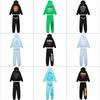Men Women Casual Hooded Sweatshirt Jogger Pants Set With Foamed Star Letter Print Cotton Blend
