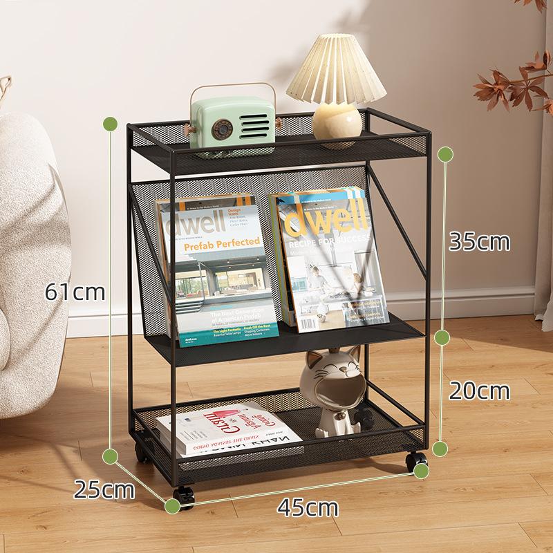 NEW 2025 Simple Modern Coffee Table Multifunctional Side Table with Mobile Bedside Table Design Iron Art Baking Paint Finish