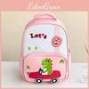 Kids Cartoon Oxford Cloth Backpack With Padded Straps For Preschool And School Boys Girls