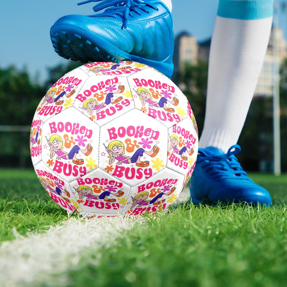Lizzie McGuire Theme Size 5 Soccer Ball, Suitable for Both Indoor and Outdoor Matches, a Gift Suitable for Everyone.