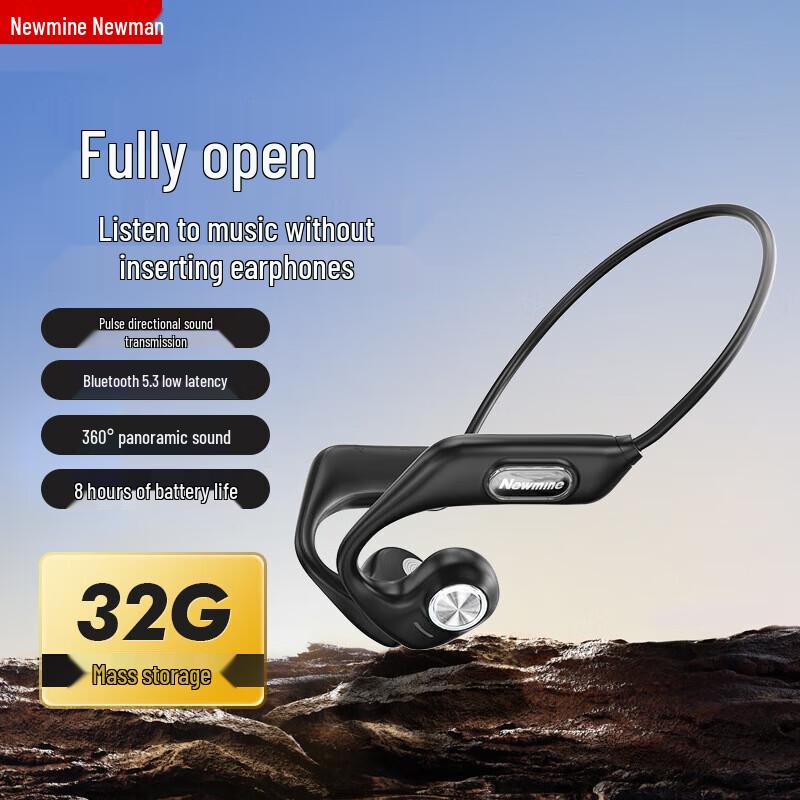 Newman GE13 Bone Conduction Open-Ear Sports Bluetooth Earphones