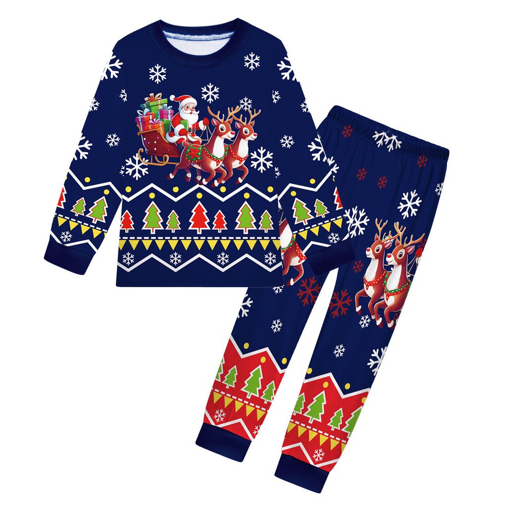 Children's Fashion Suit Skirt Round Neck Long Sleeve Top Pants