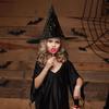 2pcs American Trends Halloween Witch Hat for Women Wizard Hat with Gold Star Cosplay Costume Accessory for Party