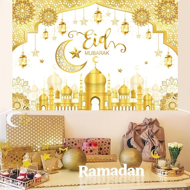 Bannière de fond Eid Al Fitr Moubarak Festival Musulman Fond Ramadan Décoration Murale Maison