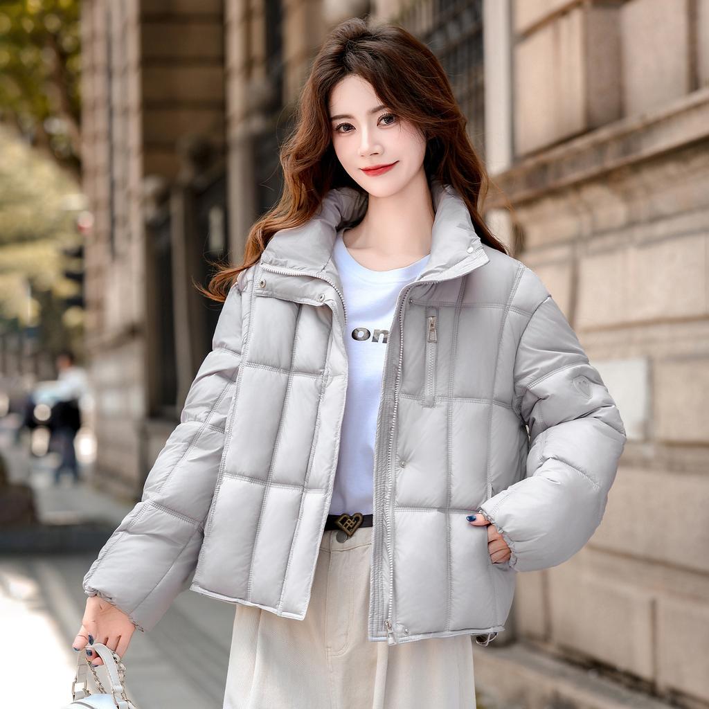 Women's clothing winter new fashion loose and thin stand-up collar short cotton clothing warm jacket women's bread clothing