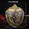 Office Desk Ornament Brass Tea Canister