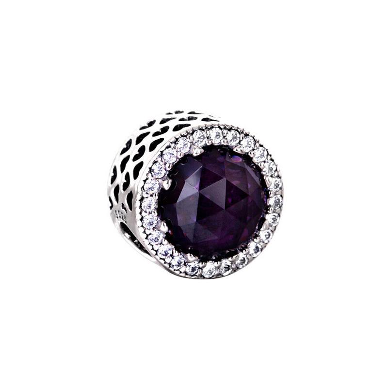 Pandora Shining Heart Charm 925 Silver Necklace/Pendant Women s 791725NRP серебряный