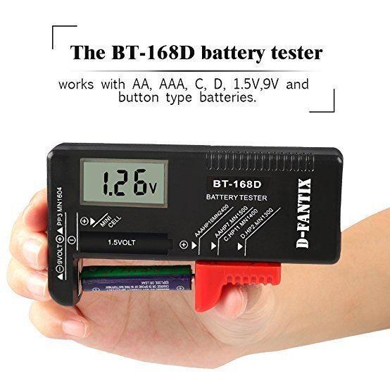 Premium Quality Universal Battery Tester With Easy-to-read Lcd For All Battery Types