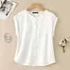 ZANZEA Women Casual Round Neck Solid Color Sleeveless Tank Tops