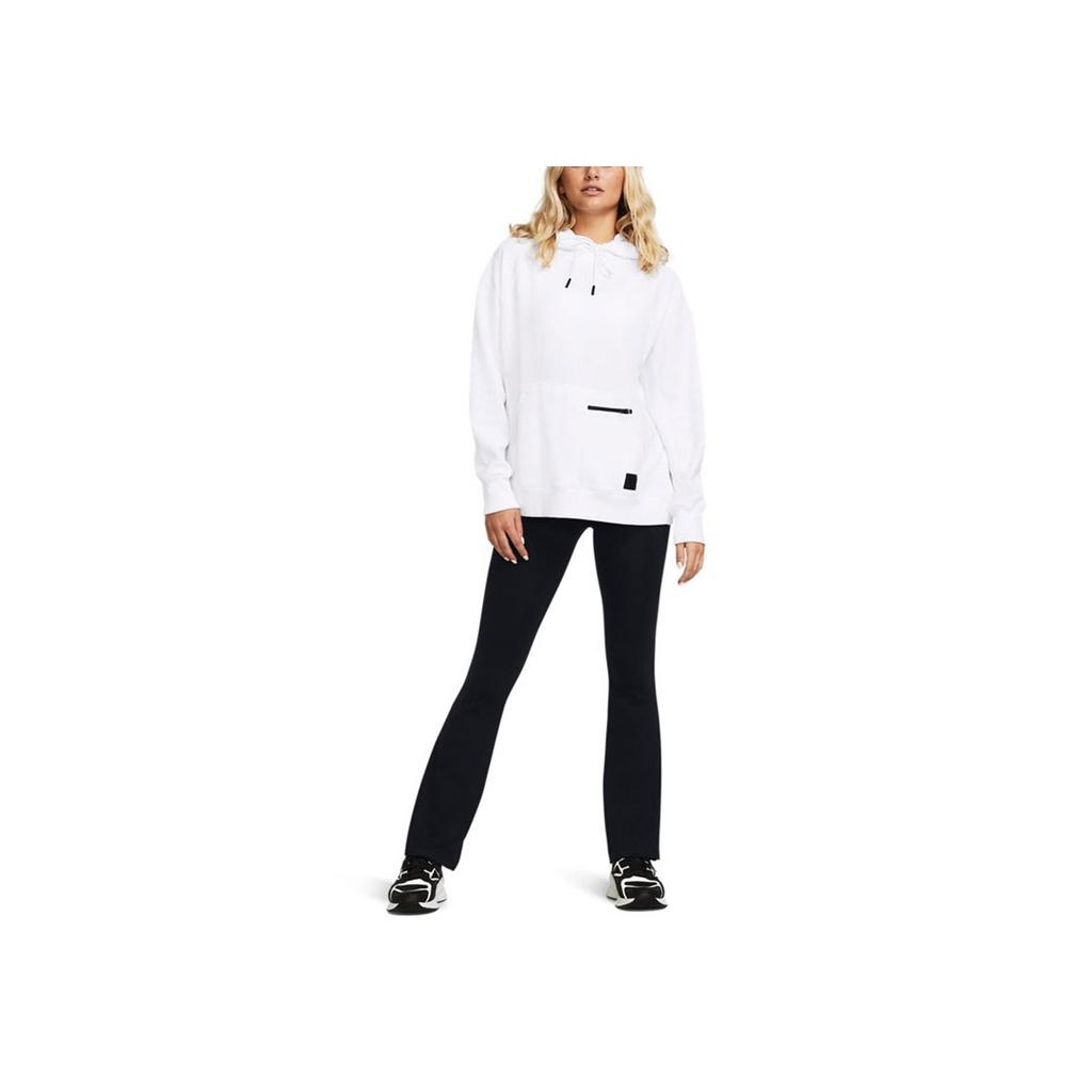 Under Armour Solid Fleece Training Hoodie Women Hoodies White 1379775-100