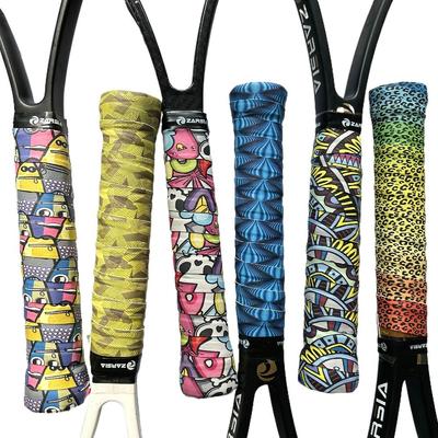 Self-adhesive Tennis Racquet Sweatband New Printing Over Grips Durable Non-Slip Grip Tape