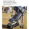 Transparent Baby Stroller Rain Cover Weather Proof & Portable Protective Sleeve Full Protections Cart Rain Guard