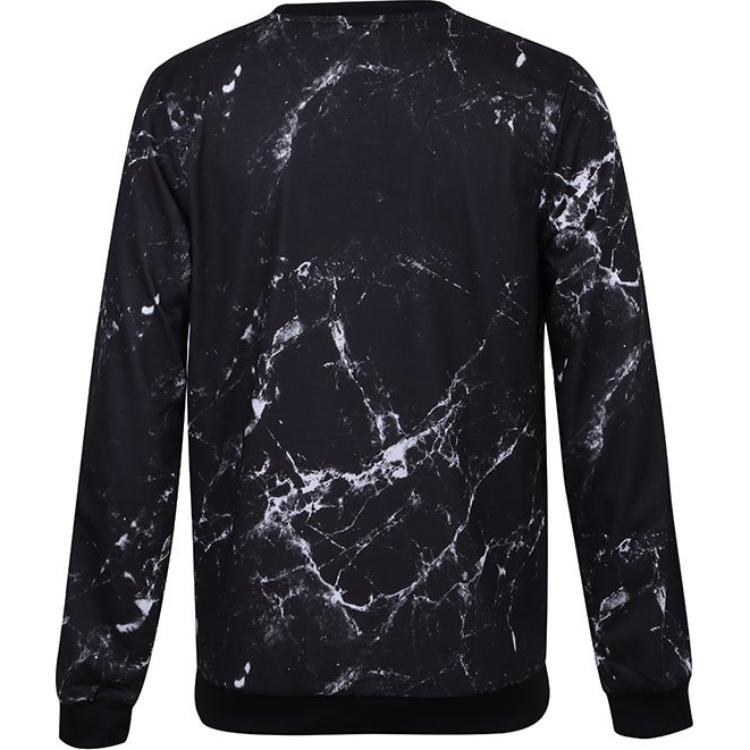 adidas Sports Casual Crew Neck Pullover Long Sleeve Sweatshirt Men Sweatshirt Black BQ6809