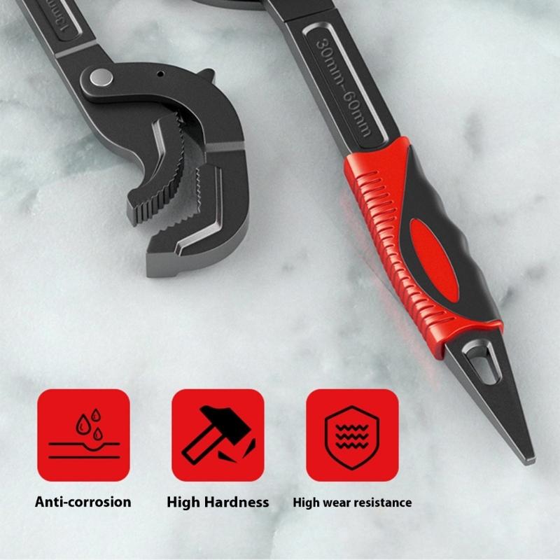Multifunctional Wrench Adjustable Locking 13-30mm Pipe Basin Faucet Water Wrench Pliers Labor Saving Industrial