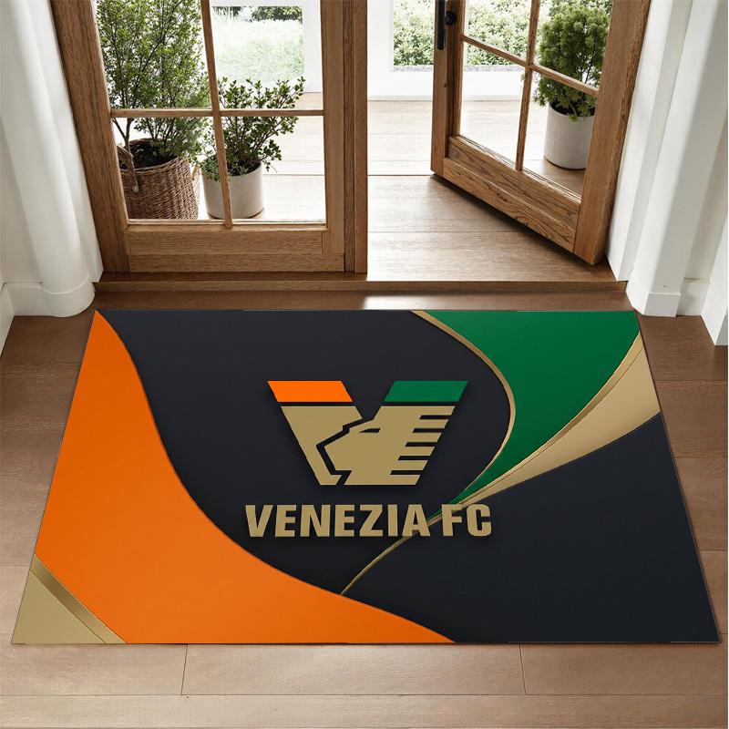 VfB Stuttgart Football Design Crystal Velvet Rug Soft Decorative Mat for Bedroom Entrance