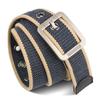 JEVI Men's Casual Woven Canvas Pin Buckle Belt
