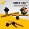 Hand Drill Key Chuck Wrench with Leather Case