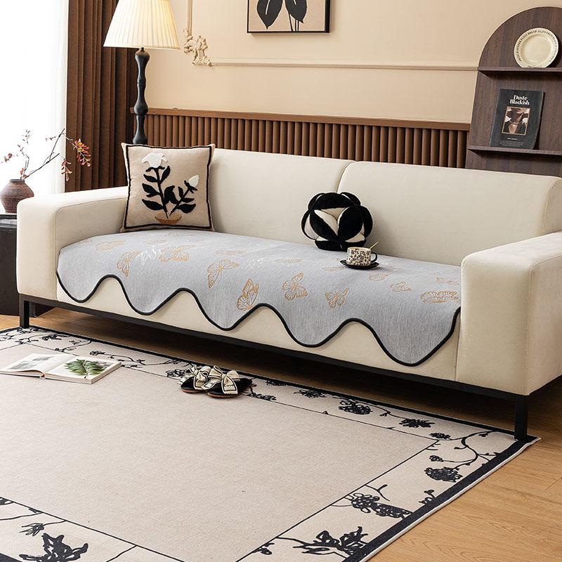 Light Luxury Special-Shaped Sofa Cushion Butterfly Universal In All Seasons Irregular Chenille Non-Slip Seat Cushion Sofa Towel Simple Cover