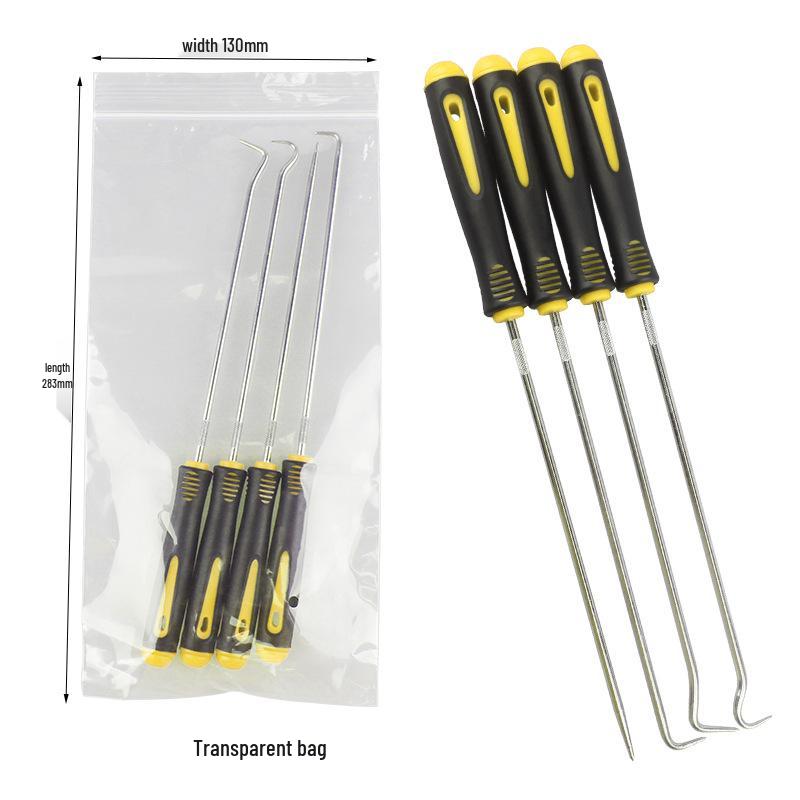 Sofort verfügbar 4-teiliges Mini-Wellendichtring-Haken & Dichtungsentferner-Werkzeugset