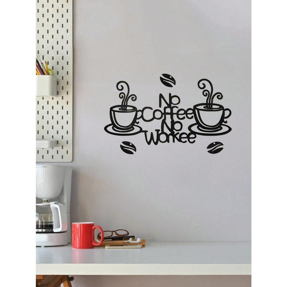 Vintage Metal Coffee Bar Sign, Rustic Wall Decor for Home Kitchen Coffee Shop Restaurant, Hanging Plaque for Cafe Porch Study Room