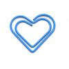 20pcs Color Love Paper Clip Metal Heart Shaped Back Needle Cute Special Shaped Office Paper Clip Binding Stationery