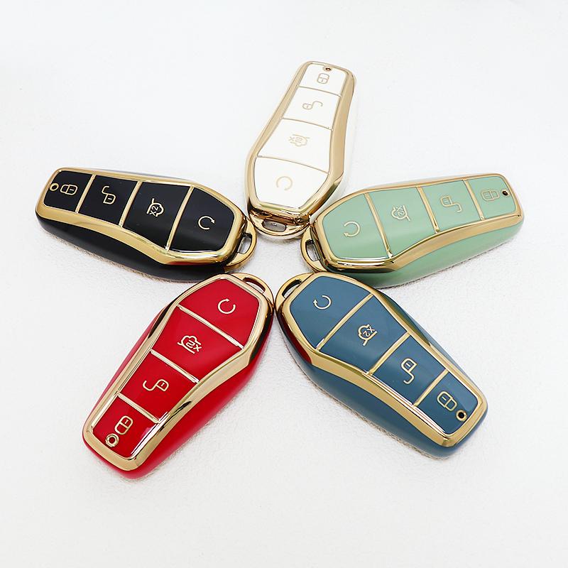 For Byd Song Pro Max Yuan Dolphin E2 Han Ev Tang Dm Qin Plus Car Key Cover Case Holder Shell Protector Auto Keyless Accessories