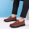 Men Loafers Fashion Men Casual Leather Shoes Breathable Men Boat Shoes JZ-520