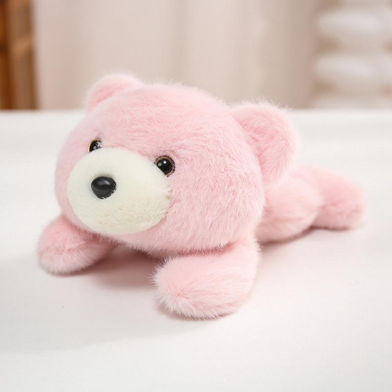 Plush Toy 9 Styles Animal Doll Set Panda Pig Elephant Cat Bear Cute Stuffed Soft Fluffy Wooden Tag Birthday Holiday Gift Decor