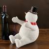 New Arrival! Innovative Nordic Christmas Snowman And Bear Resin Wine Rack Decoration For Wine Cabinet Resin)