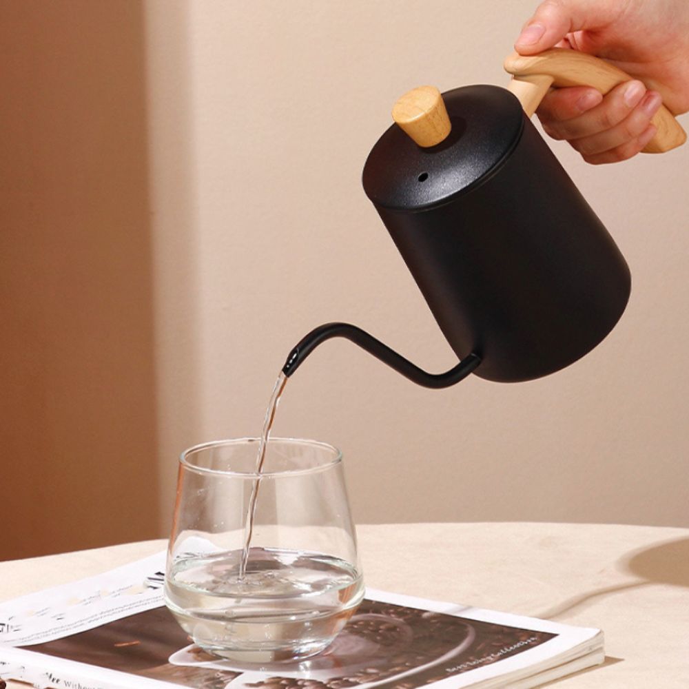 Graduated Pour Over Coffee Kettle 350/600 ML Coffee Maker Pot Simple Gooseneck Coffee Pot  Camping