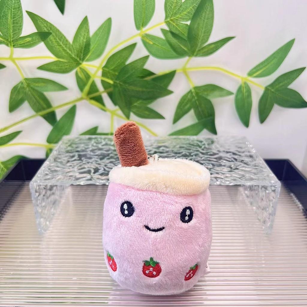 

Фруктовая сладкая плюшевая чашка для чая с пузырьками брелок очаровательная мультяшная кукла для коллекционеров розовый