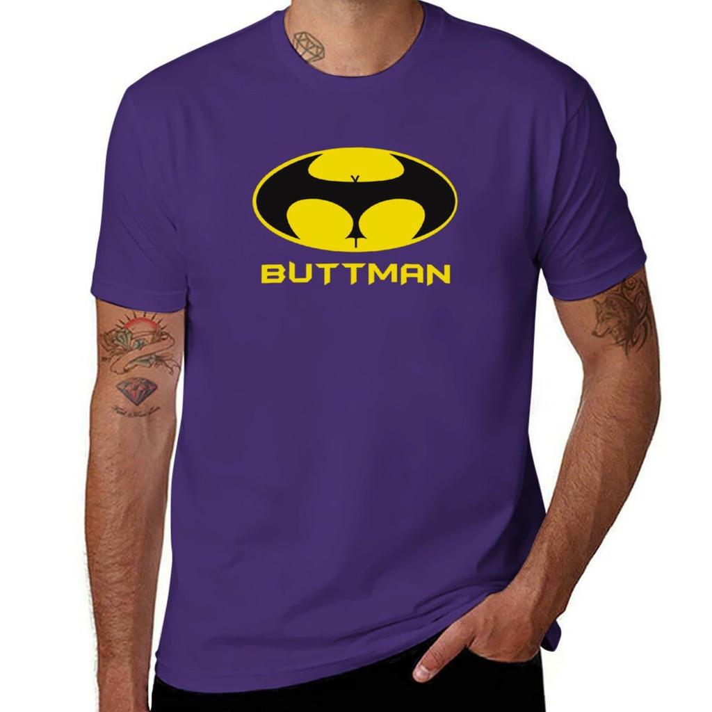 BUTTMAN T-Shirt Graphics Plus Size Tops Customs Design Your Own Black T Shirts for Men