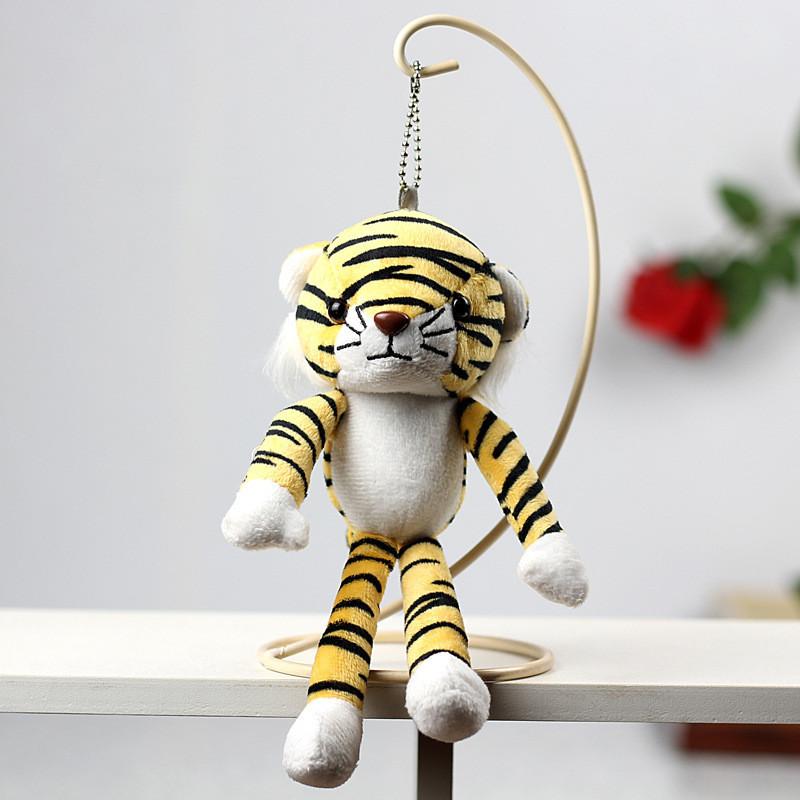 Adorable Plush Tiger Doll Long-legged Yellow Tiger Stuffed Animal Toy Cute White Tiger