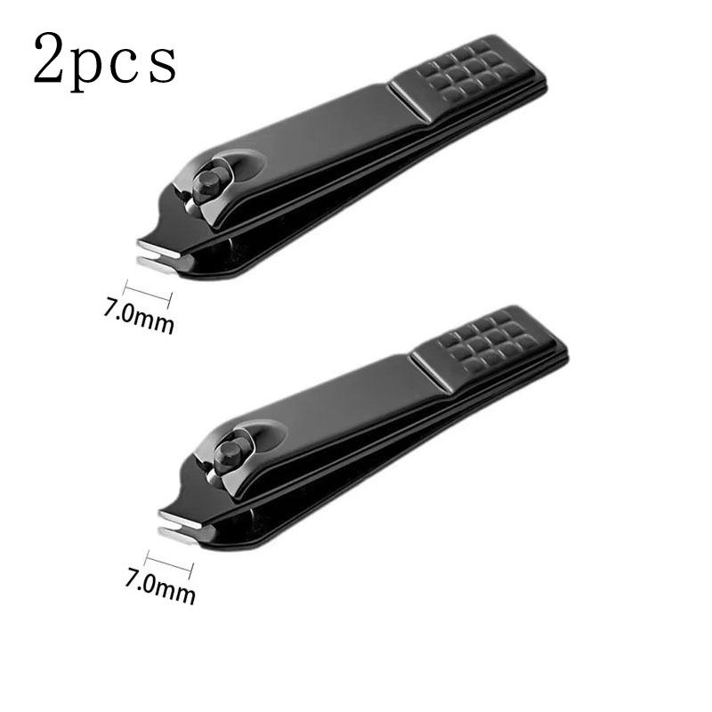 1/3/5Pcs Black Nail Clippers Stainless Steel Nail Cutter Thick Scissor Plier Toenail Fingernail Professional Manicure Trimmer