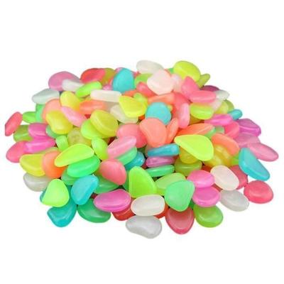 KL04626-Outdoor Luminous Stone, 100 Pcs Artificial Fluorescent Pebbles Decoration for Garden Path Pool Lighting of
