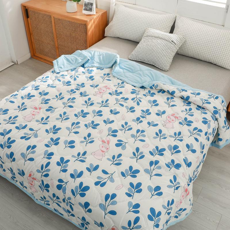 Spring Summer Quilt Queen Mechanical Wash Comfortable Comforter Single Double Blanket Quilts for Children Adults