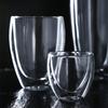 4 Stück 350 ml doppelwandige Glastasse, isolierte Kaffeetasse, Teetasse, Wassergläser für Getränke, Milch, Saft, Latte, Kaffeetassen, Trinkgeschirr